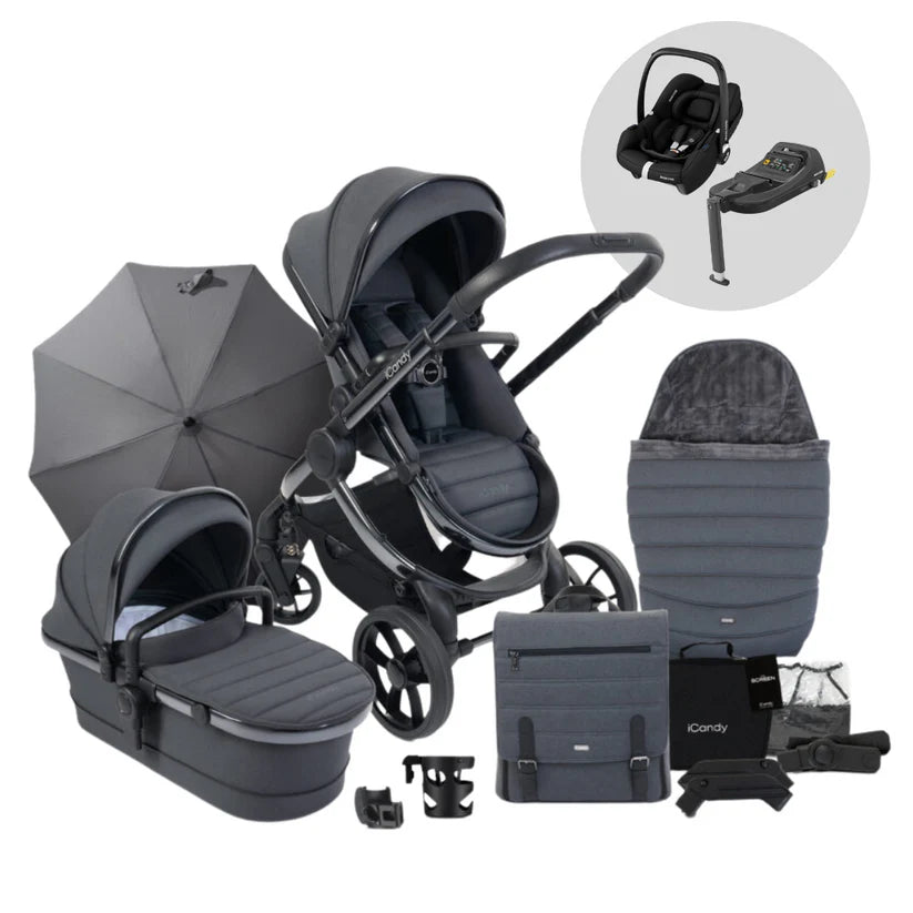 New iCandy Peach 7 Pushchair & Maxi Cosi Cabriofix i-Size Bundle - 6 colors Available