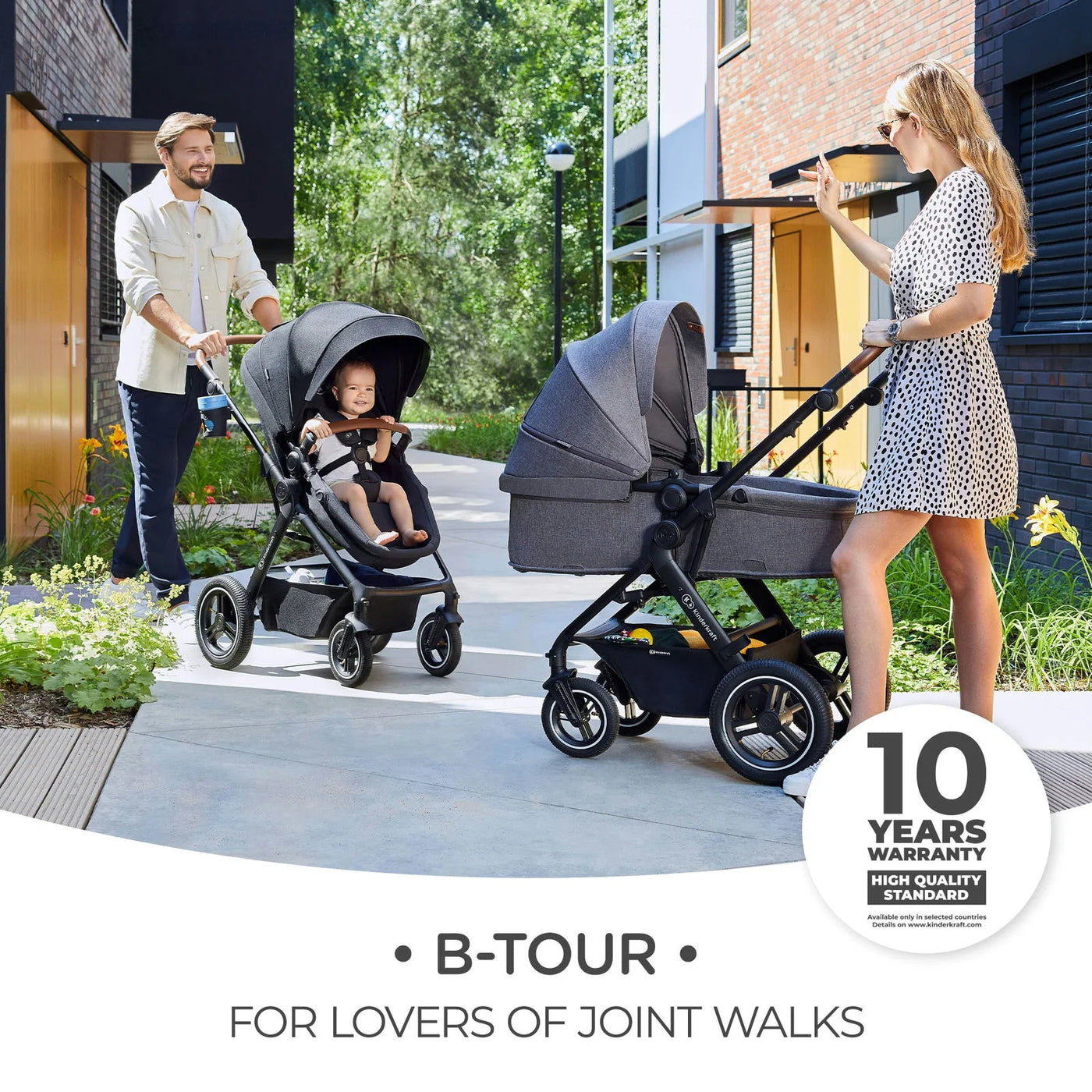 Multi-functional Travel System 3 in 1  B-TOUR PRO - Light Gray