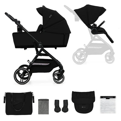 Complete Comfort Pushchair 2in1 YOXI - Beige, Black, Green