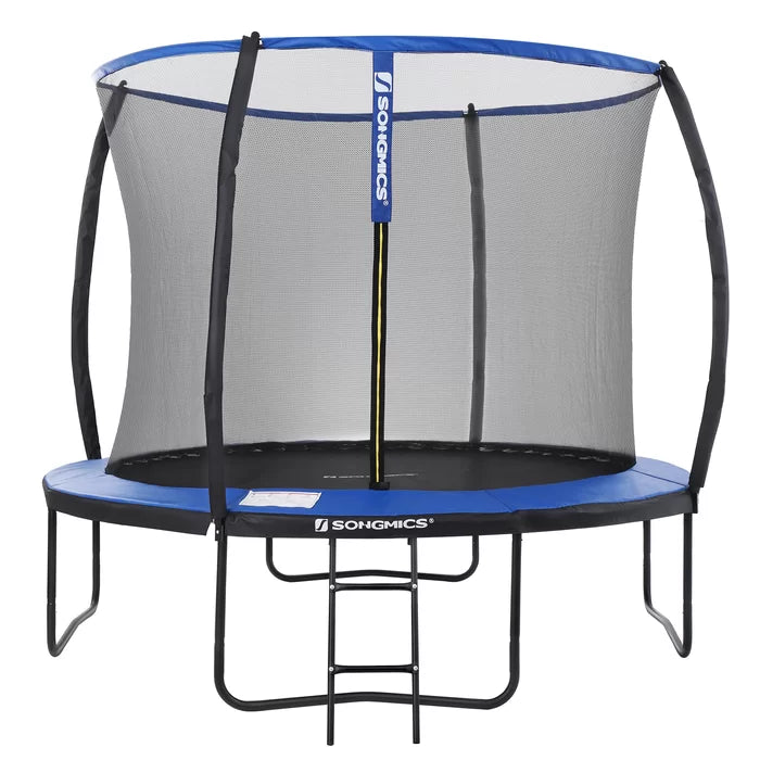 Outdoor Fun 10' Round Trampoline with Safety Enclosure - Blue