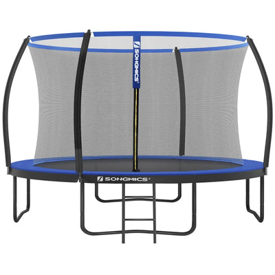 Outdoor Fun 10' Round Trampoline with Safety Enclosure - Blue