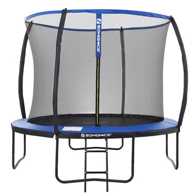 Outdoor Fun 10' Round Trampoline with Safety Enclosure - Blue