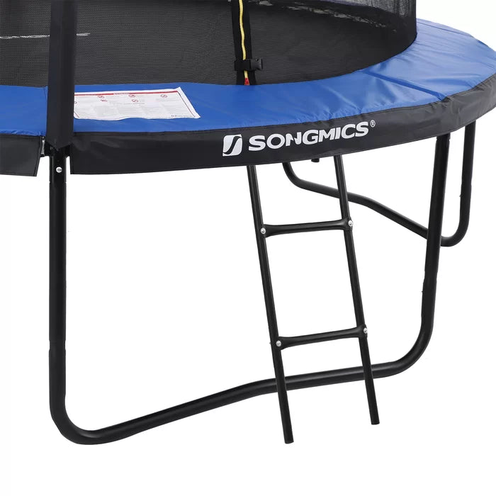 Outdoor Fun 10' Round Trampoline with Safety Enclosure - Blue