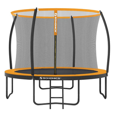 Outdoor Fun 12' Backyard: Above Ground with Safety Enclosur Trampoline - Orange, Green