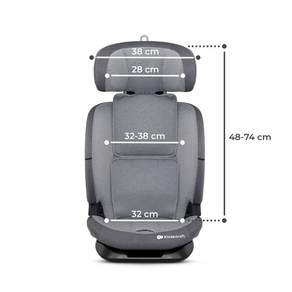 Travel Car seat ONE TO 3 i-Size - Gray