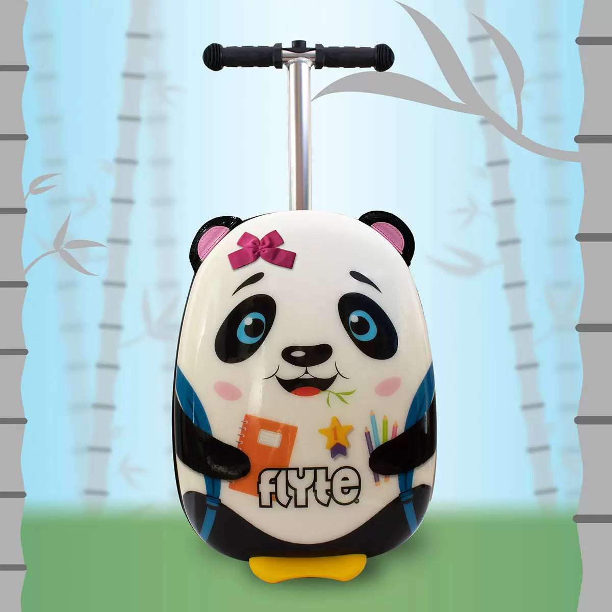 Turns Travel into Adventure Midi 18" Scooter Suitcase, Penny the Panda