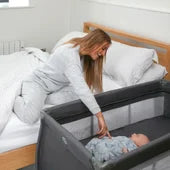 Travel Cot Bassinet and Baby Changer miniuo 3 in 1 Sleep Easy