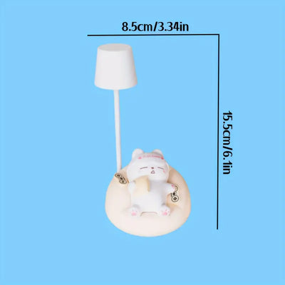 Soft Cat Night Light, Bedroom Bed USB Charging Table Light, 3 Levels Of Brightness Adjustment Pat Lamp