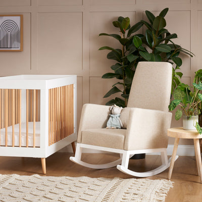 Rocking Chair High Back  - Feeding Chair - Oatmeal