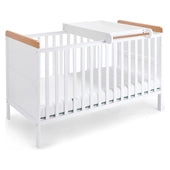 Cot Solid Wood bed with changing Unit Elegance Haddinton