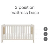 Cot Bed Tutti Bambini Essentials Mia in White Sand