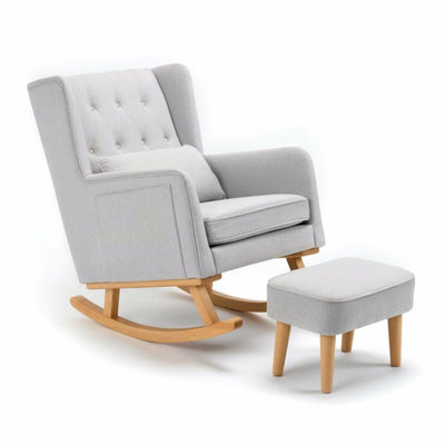 Mothers Nursing Chair with Footstool – Cream