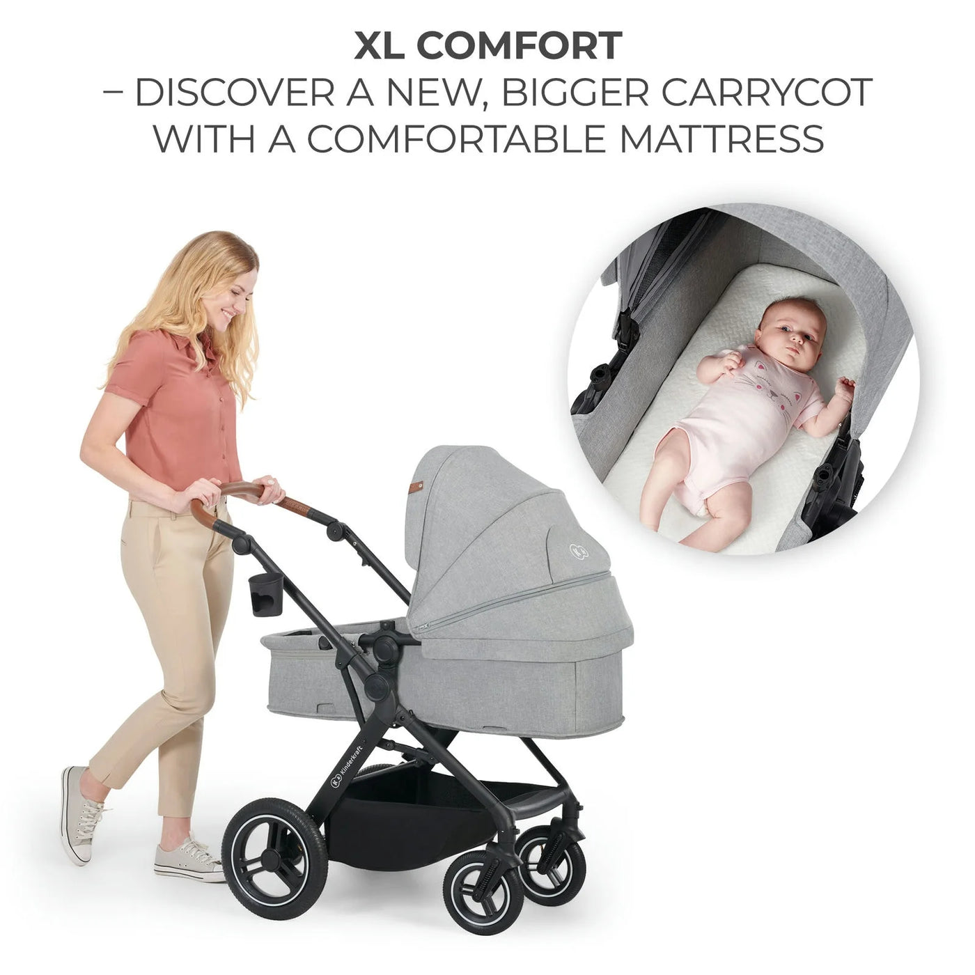 Multi-functional Travel System 3 in 1  B-TOUR PRO - Light Gray