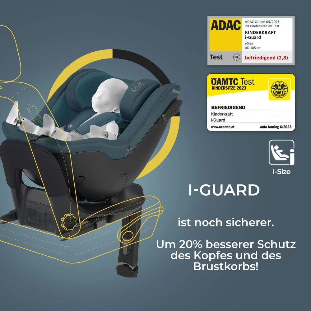 Stylish Car Seat I-GUARD I-size - Light Gray