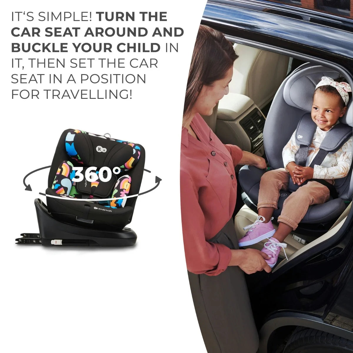 Travel Car seat I-GROW i-Size - Happy Shapes