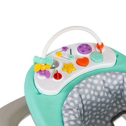 Baby Go Round Kiddo Walker and Push Along Combined - Grey