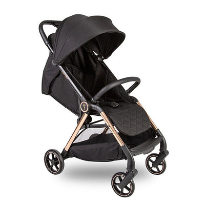 Sleek and Modern Push Me Koko Compact Stroller - Slate, Amber