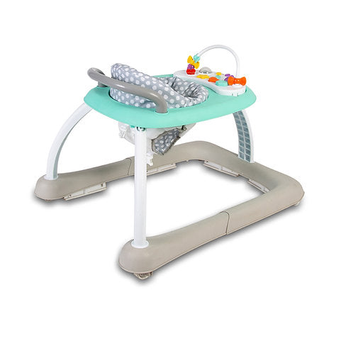 Baby Go Round Kiddo Walker and Push Along Combined - Grey