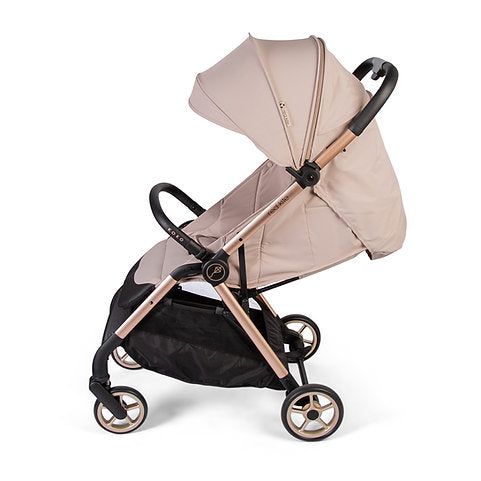 Sleek and Modern Push Me Koko Compact Stroller - Latte