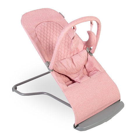 Baya Bouncer - Dove Grey, Blush Pink