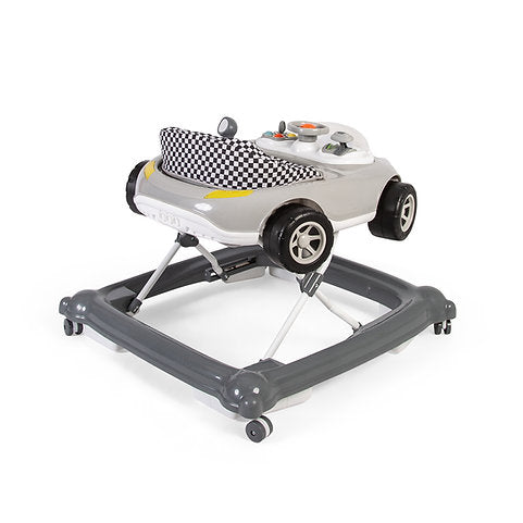 Baby Go Round Race Sporty Car Electronic Walker - Grey