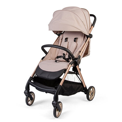 Sleek and Modern Push Me Koko Compact Stroller - Latte