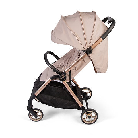 Sleek and Modern Push Me Koko Compact Stroller - Latte