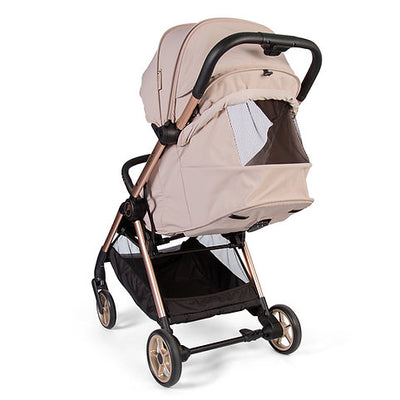 Sleek and Modern Push Me Koko Compact Stroller - Latte