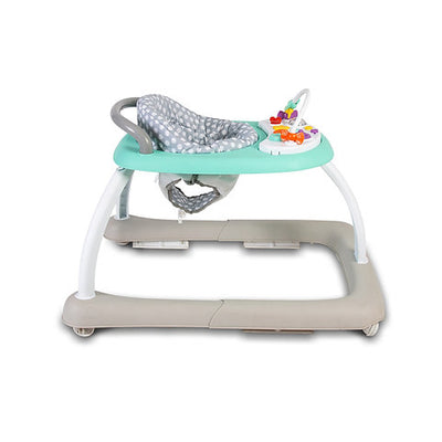 Baby Go Round Kiddo Walker and Push Along Combined - Grey