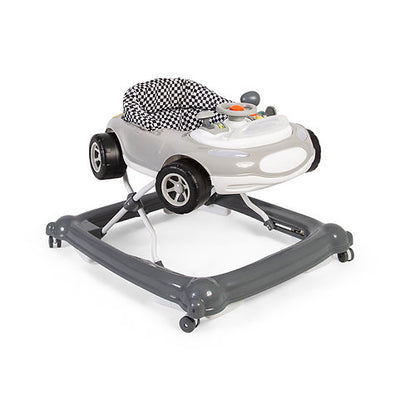 Baby Go Round Race Sporty Car Electronic Walker - Grey