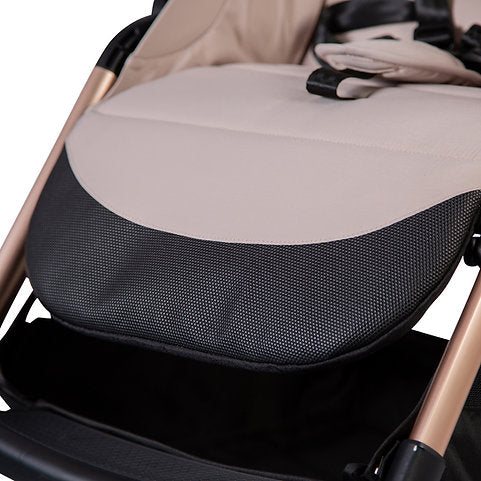 Sleek and Modern Push Me Koko Compact Stroller - Latte