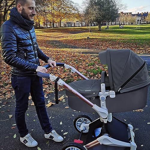 Reshape Your Life Stroller Baby Height-Adjustable Seat and Reclining Baby Car - Dark Grey