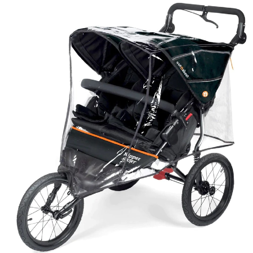 Pushchair Out ‘n’ About Nipper Sport Double V5 - Forest Black, Rocksalt Grey