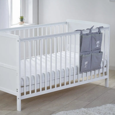 Sydney 3 in 1 Stylish Cot Bed - Natural/White With Kinder Flow Mattress.