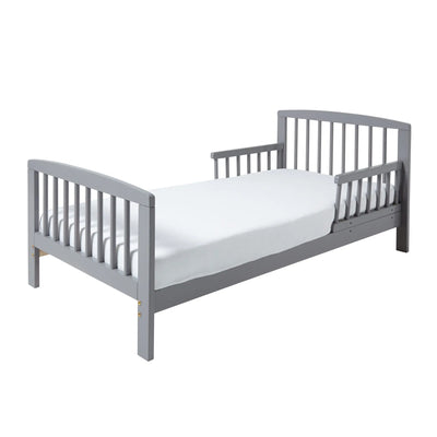 Kids Bedtime Grey Toddler Bed Bundle with Spring Mattress