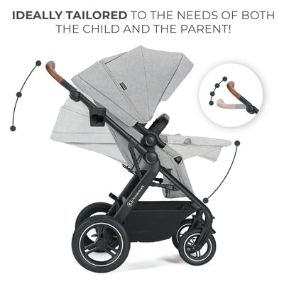 Multi-functional Travel System 3 in 1  B-TOUR PRO - Light Gray