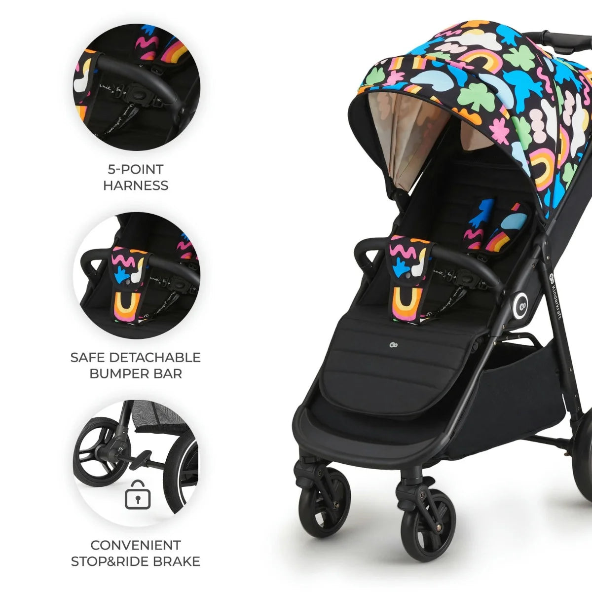 Grande Plus Stroller Ideal For The City - Happy Shapes