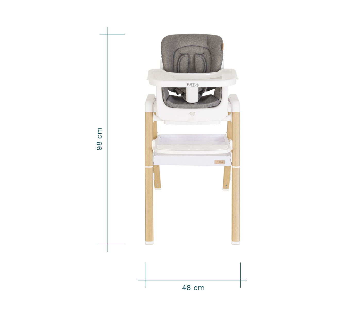 Toddler Nova High Chair Birth to 12 Years Tutti Bambini Nova Evolutionary Highchair