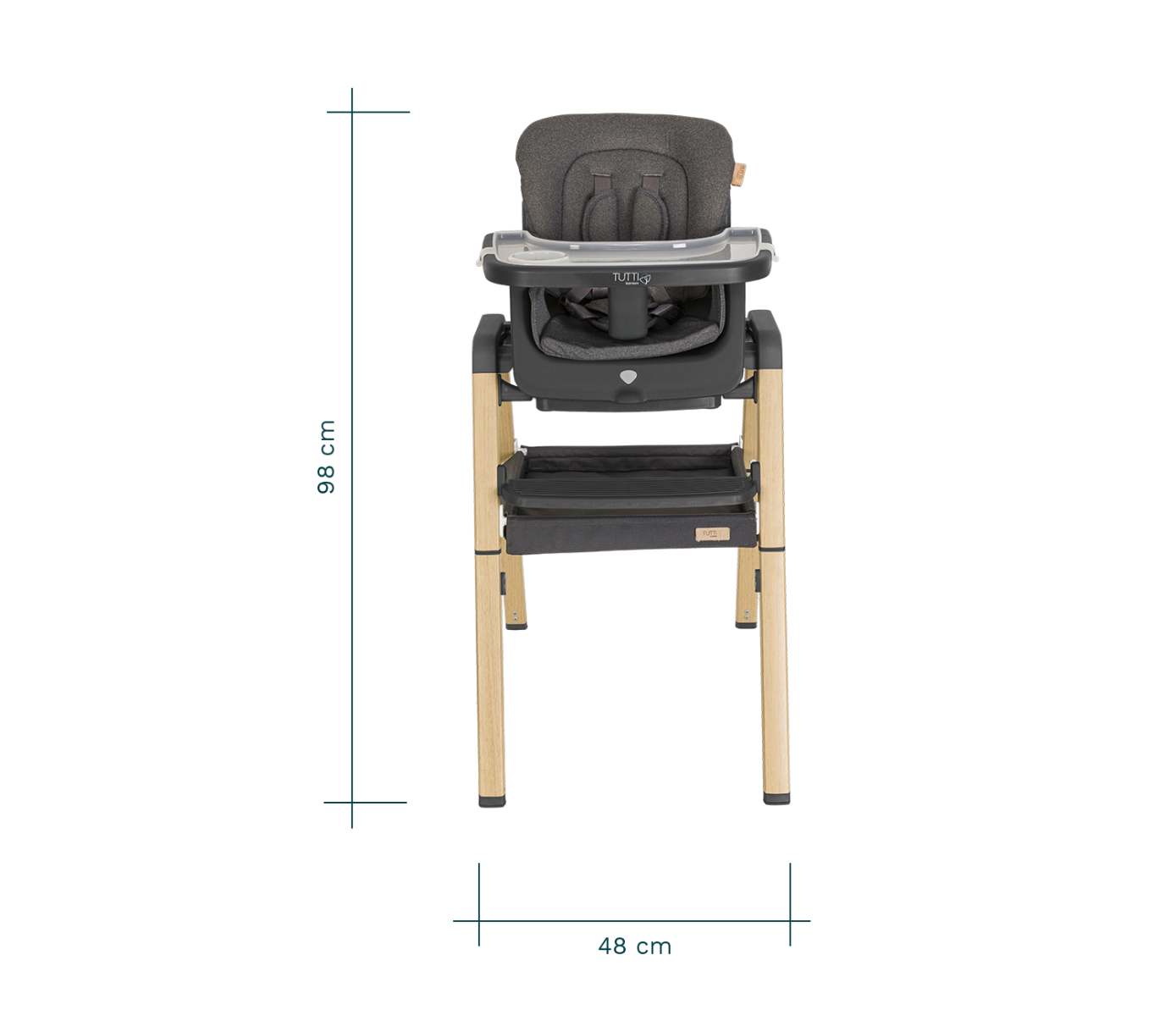 Toddler Nova High Chair Birth to 12 Years Tutti Bambini Nova Evolutionary Highchair