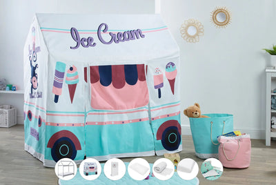 Kids I Scream For Ice Cream White Play House Bed Bundle