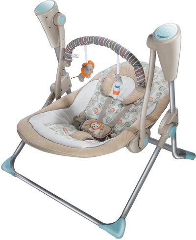 Brown Animal Electric Baby Swing