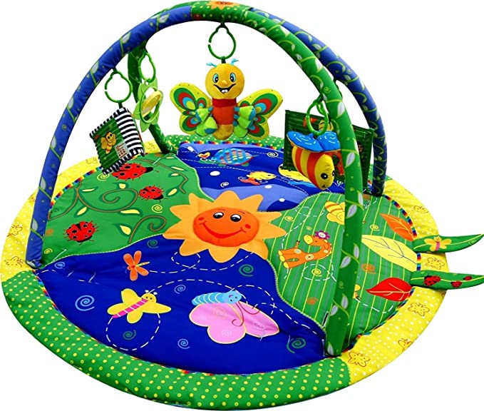 Light and Musical Garden Bug Baby Playmat, Play Gym, Musical Activity Play Mat