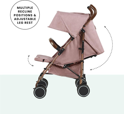 Stroller Ickle Bubba Discovery MAX Rose Gold Chassis Pushchair-Dusky Pink