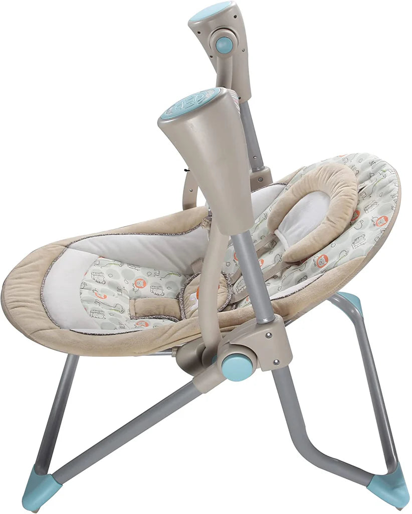 Brown Animal Electric Baby Swing