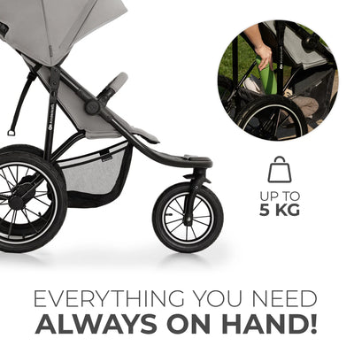 HELSI Actively Outdoor Pushchair 3 wheel for active lifestyle - Gray  ?????DELETE