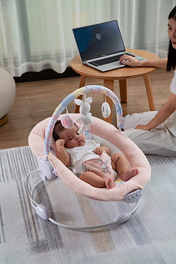 Spring Pink Flower Bouncer