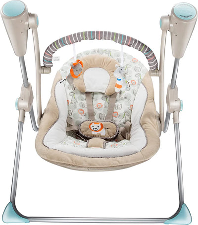 Brown Animal Electric Baby Swing