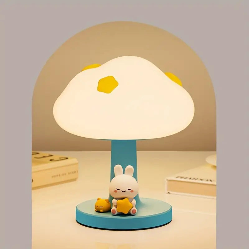 Cloud Night Light Silicone Pat Light Cute Bedroom Sleeping Bedside Lamp