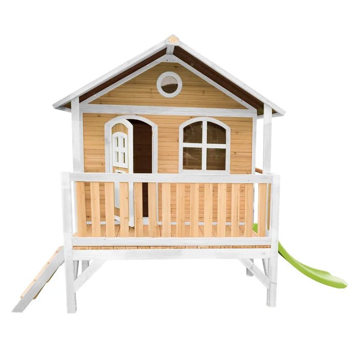 Kids Outdoor Wood Luxury Playhouse Cubbyhouse AXI 349cm W x 212cm D