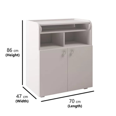 Nursery 4 Spacious compartment Change Table With removeable change Mat - White